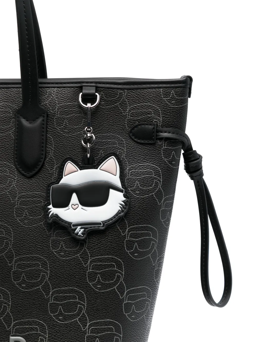 Karl Lagerfeld Grote shopper met Ikon-monogram Zwart