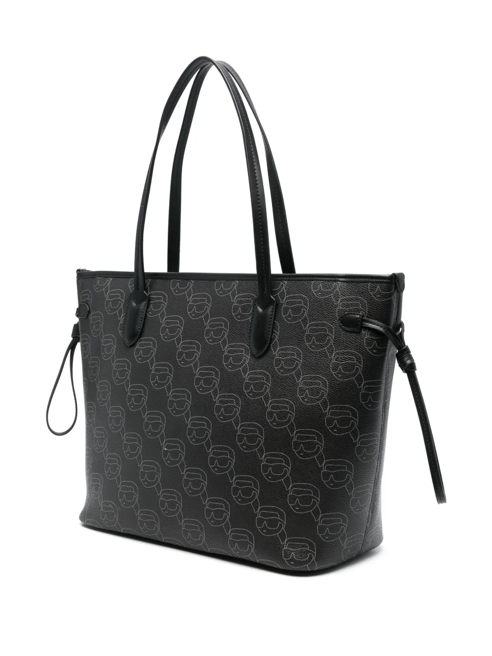 Karl Lagerfeld Grote shopper met Ikon-monogram Zwart