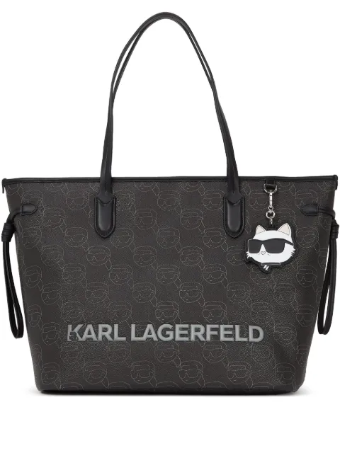 Karl Lagerfeld large Ikon-monogram tote bag