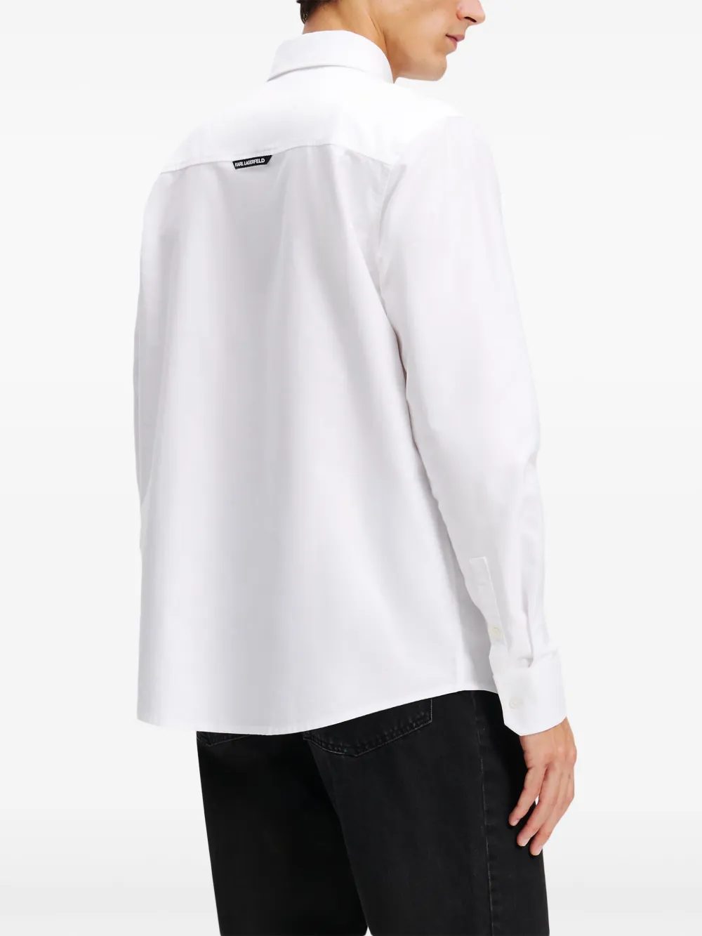 Karl Lagerfeld Ikon Oxford overhemd Wit