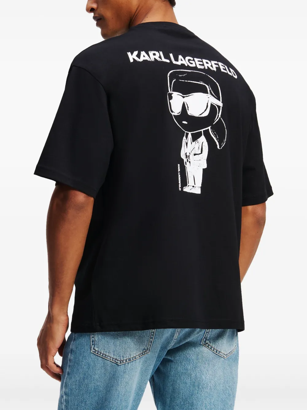 Karl Lagerfeld Ikon T-shirt Zwart