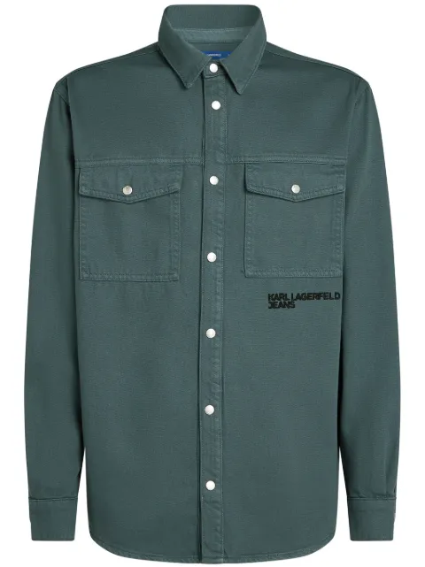 Karl Lagerfeld Jeans camisa de mezclilla