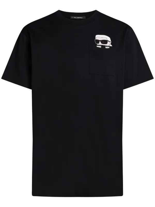 Karl Lagerfeld Ikon T shirt Black FARFETCH CA