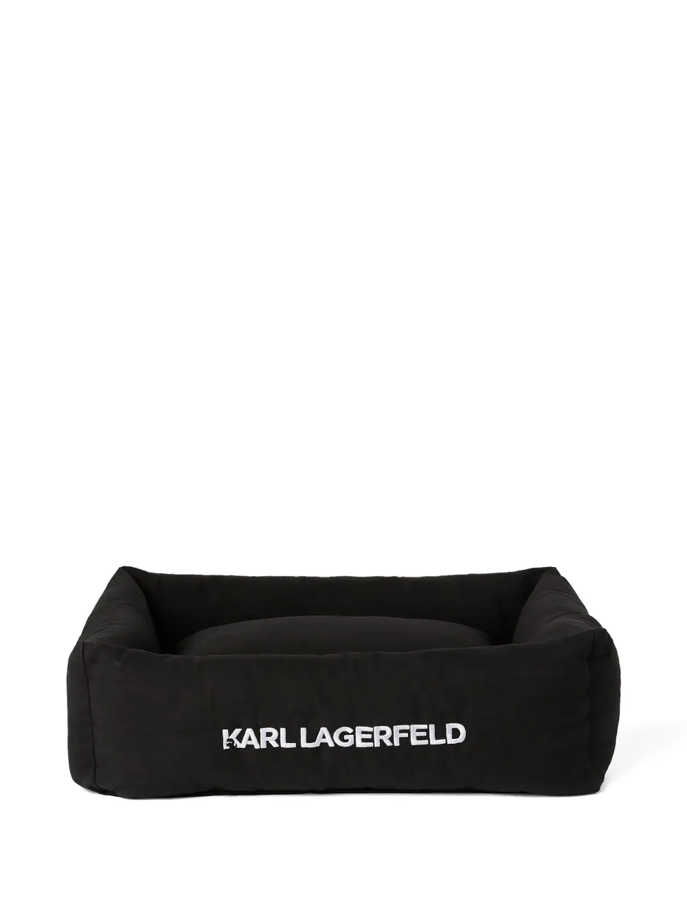 Karl Lagerfeld logo-embroidered dog bed | Black | Image 1
