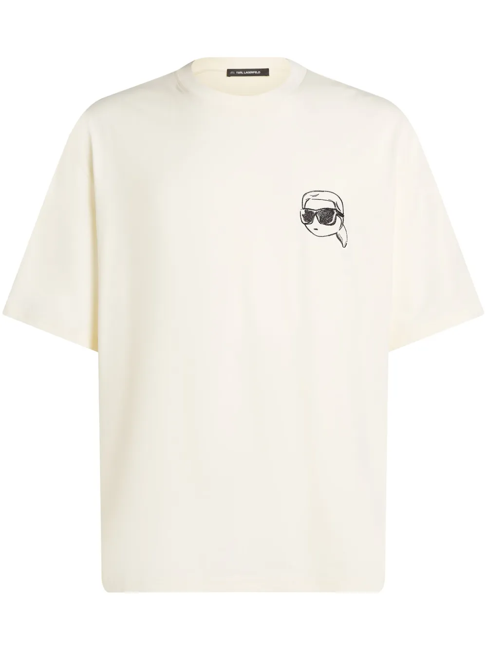 Karl Lagerfeld playera con parche Ikon | blanco | Image 1