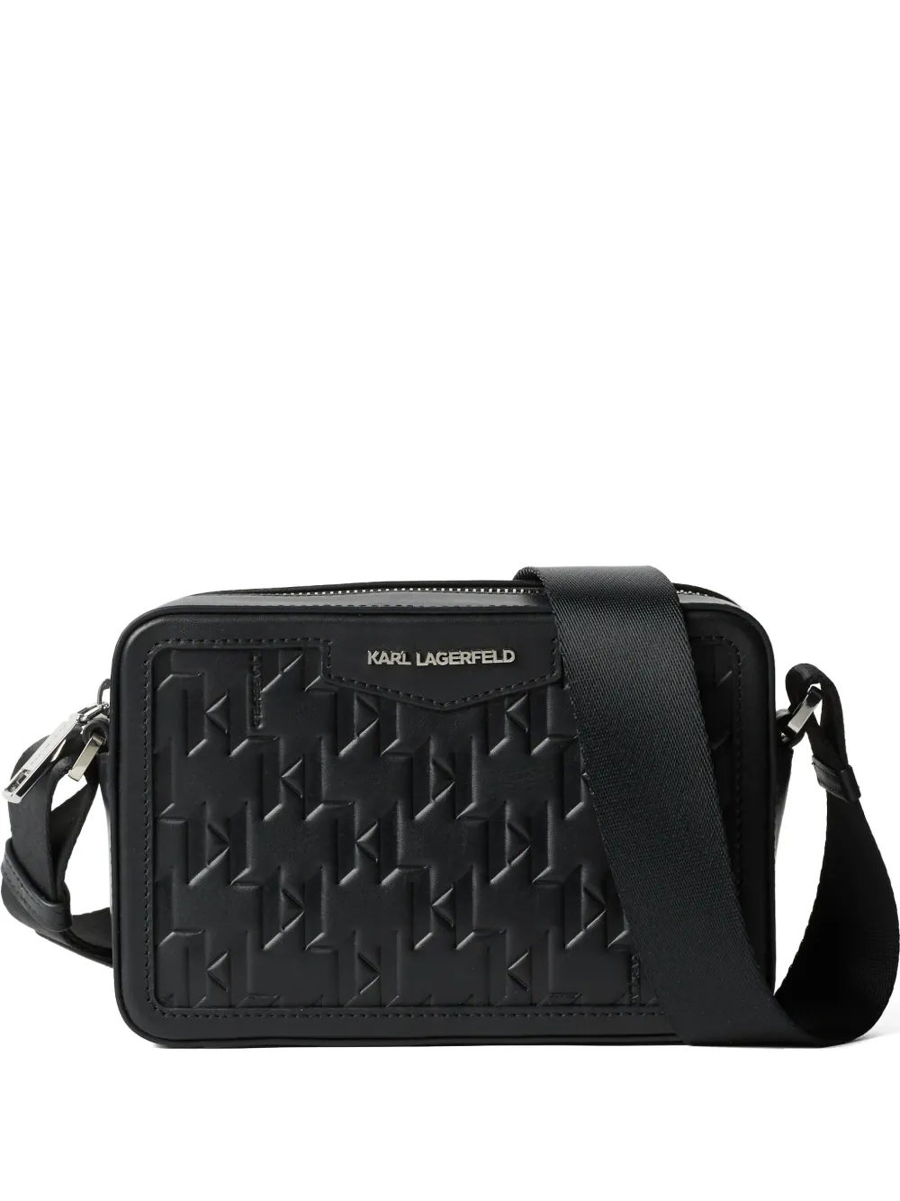 Karl Lagerfeld K/Loom kameraväska i läder | svart | Image 1