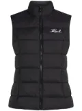 Karl Lagerfeld Signature padded gilet - Black
