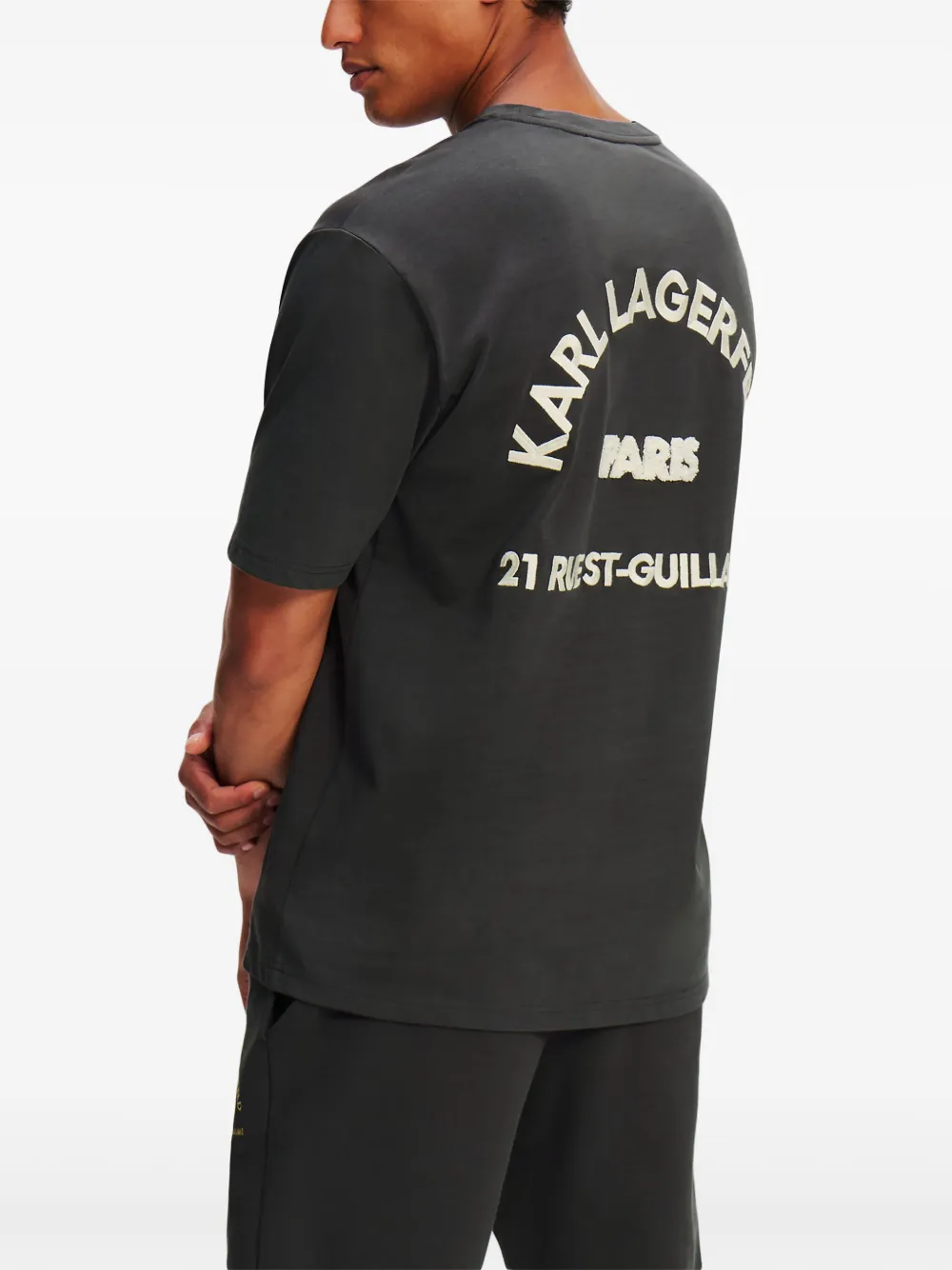 Karl Lagerfeld Rue St-Guillaume T-shirt Grijs
