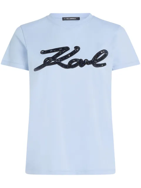 Karl Lagerfeld playera con detalle de bouclé