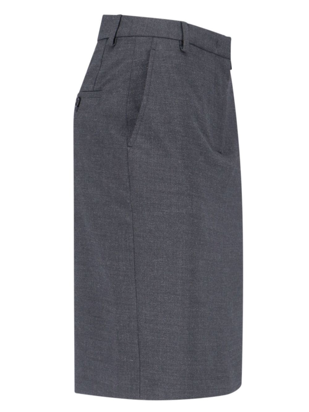 Shop Aspesi Sheath Skirt In Grey