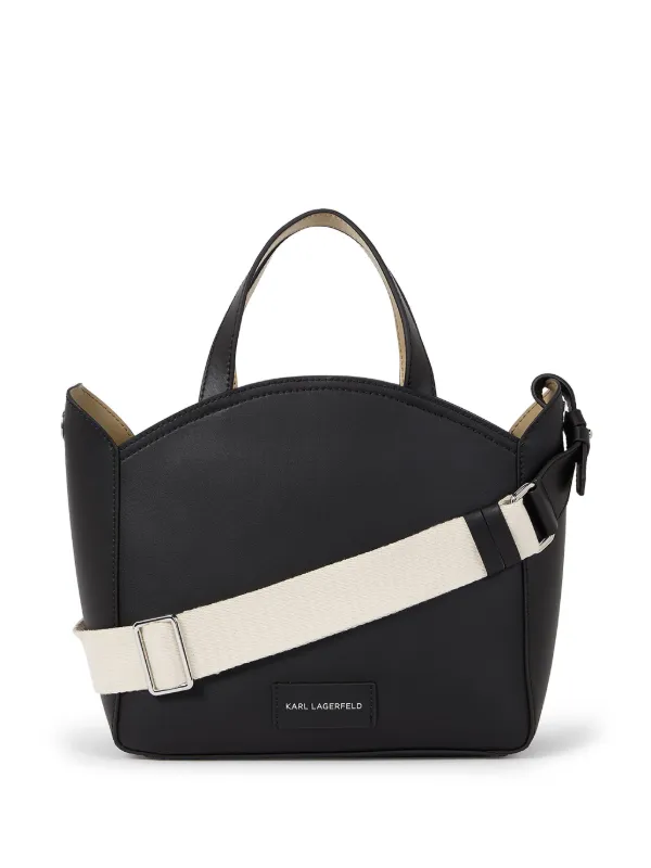 KARL LAGERFELD Kスケア ハフォレテット トトハック 【関税込】 Karl Lagerfeld K/Circle perforated-logo Tote Bag | Black