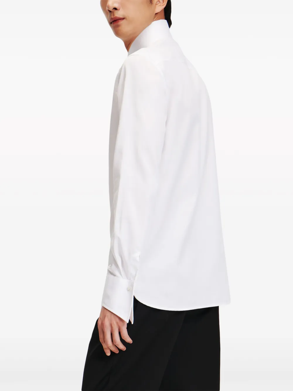 Karl Lagerfeld Essential overhemd met kraagdetail Wit