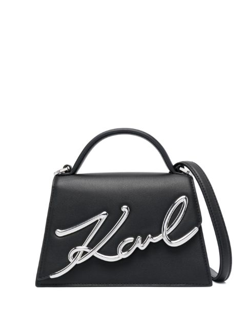 Karl Lagerfeld Signature leather crossbody bag WOMEN