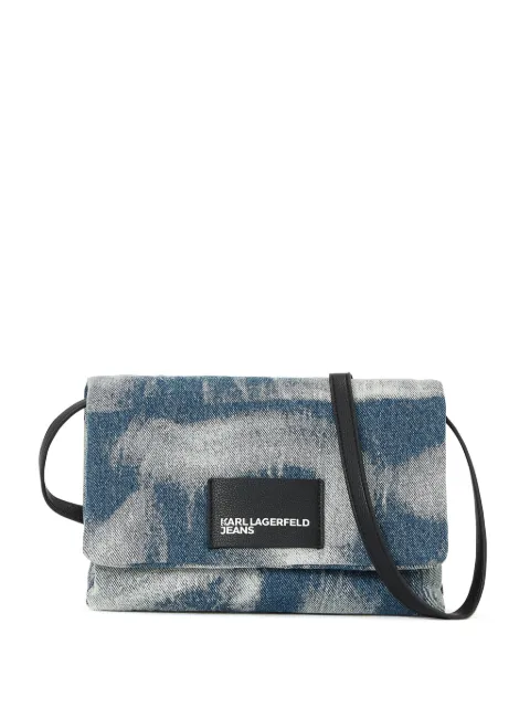 Karl Lagerfeld Jeans bleached-effect crossbody bag 
