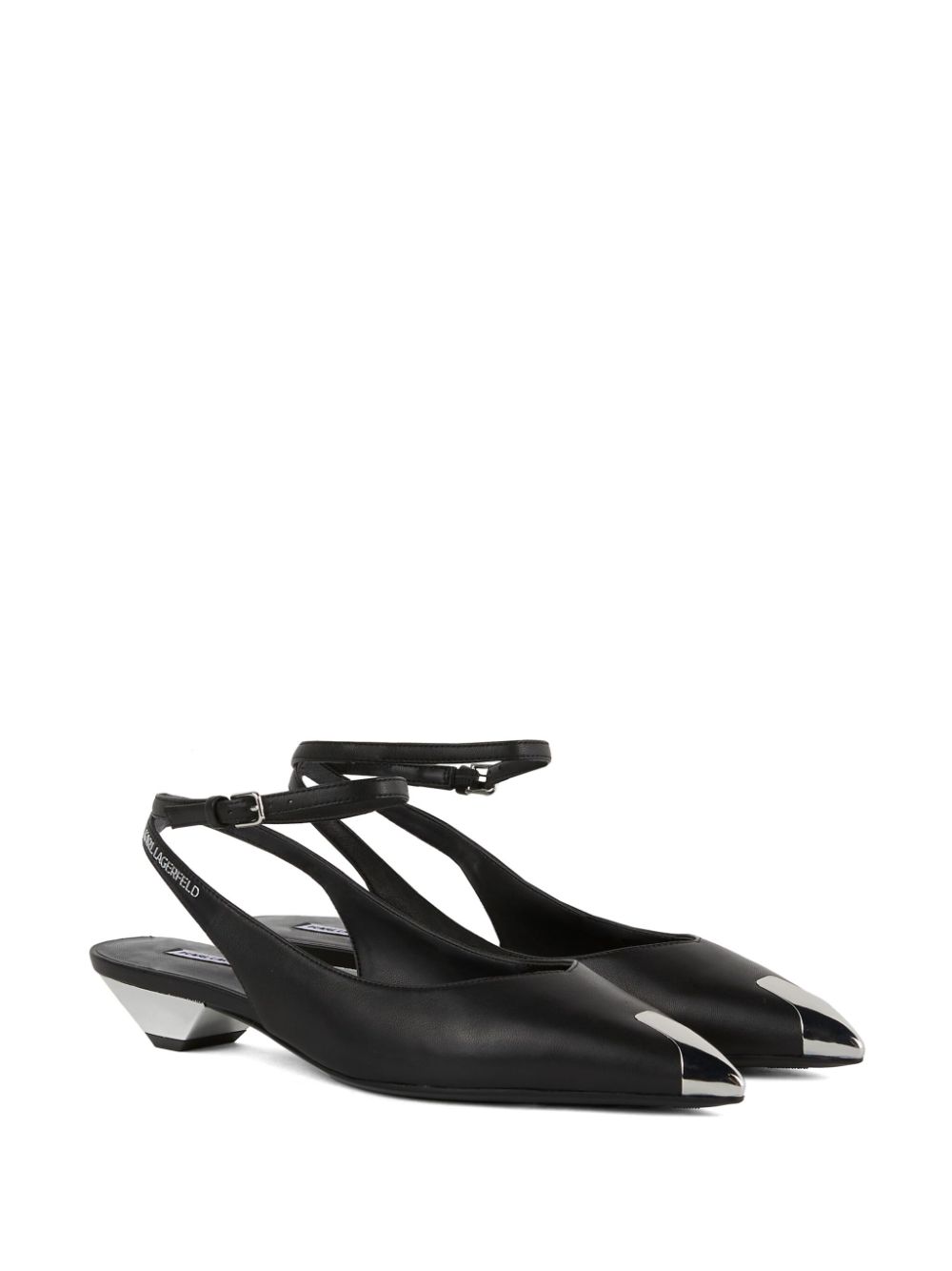 Karl Lagerfeld Millie platte pumps - Zwart