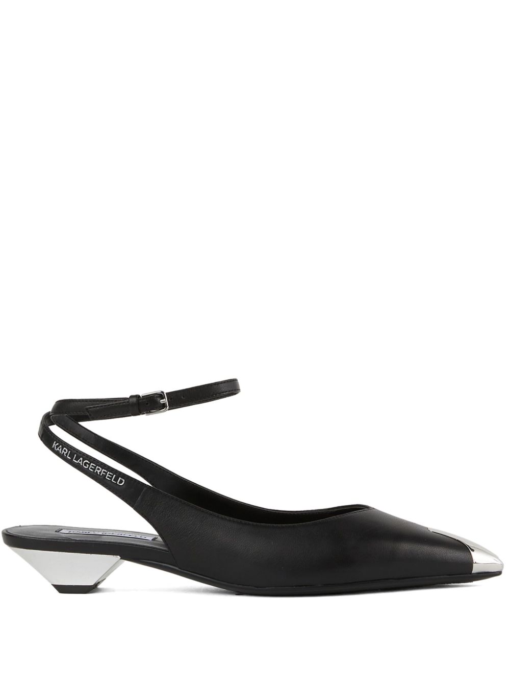 Karl Lagerfeld Millie platte pumps Zwart