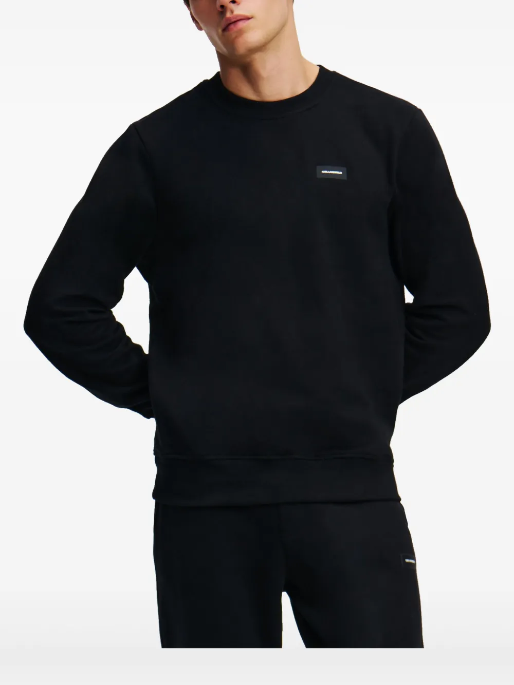 Karl Lagerfeld Essential Lounge sweater Zwart