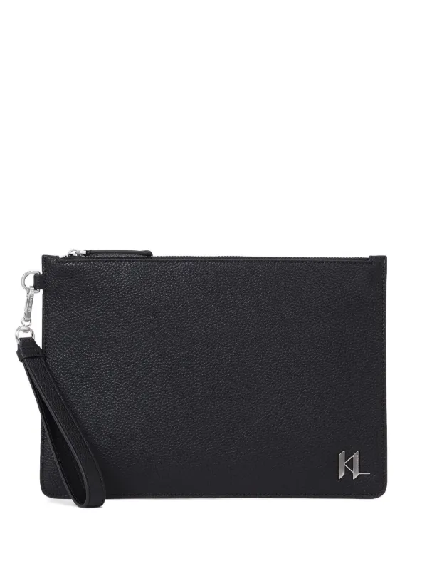 Karl Lagerfeld K/Plak クラッチバッグ | ブラック | FARFETCH JP