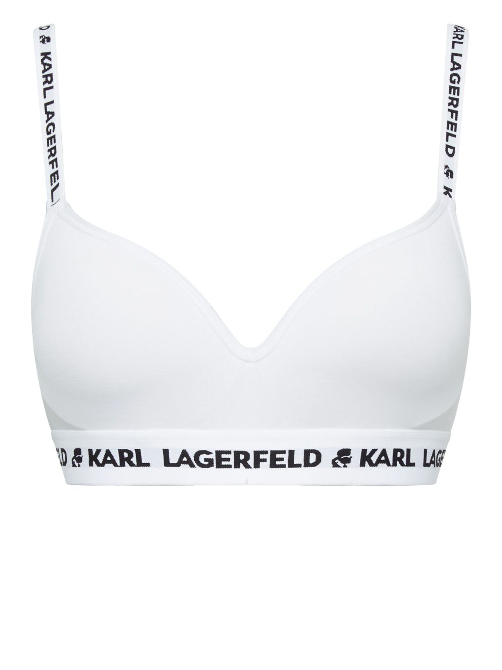 logo-underband padded bra