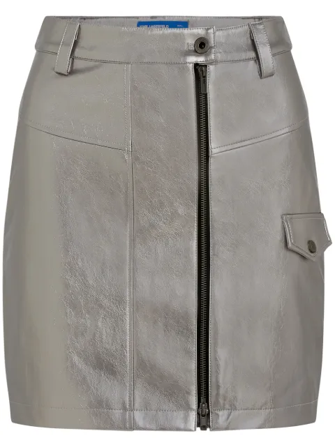 Karl Lagerfeld Jeans falda corta metalizada