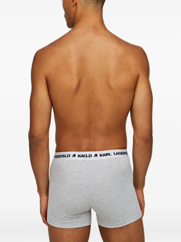 KARL LAGERFELD Homme Caleçon Full Elastic (Lot de 3), Noir/Blanc KARL LAGERFELD Homme Caleçon Full Elastic (Lot de 3), Noir/Blanc