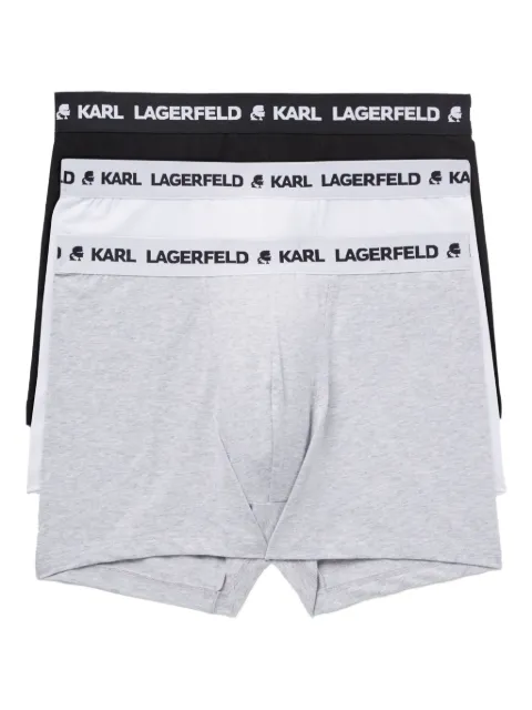 Karl Lagerfeld logo-waistband boxers (pack of three)