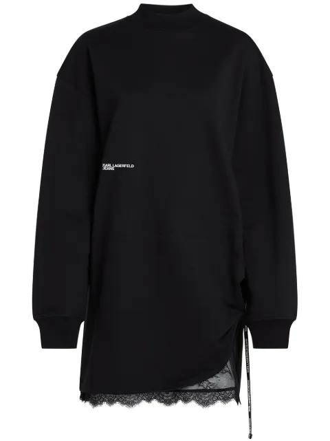 Karl Lagerfeld Jeans lace-panel dress