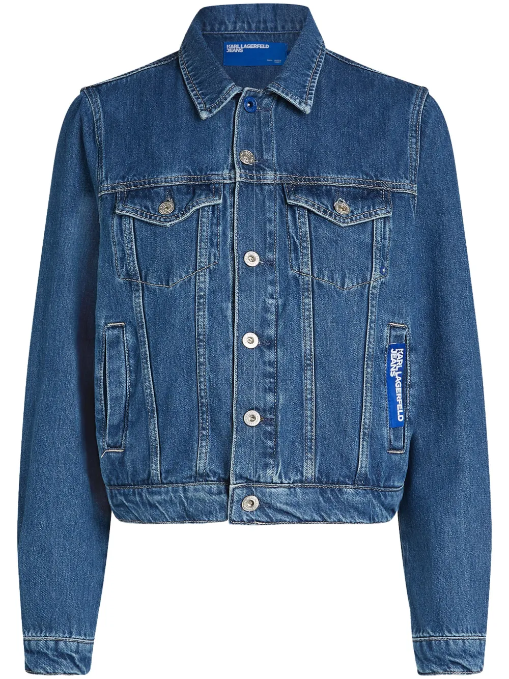 Karl Lagerfeld Jeans Regular-fit Denim Jacket In Blue