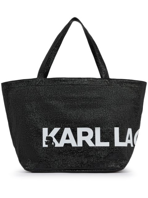 Karl Lagerfeld logo-print tote bag WOMEN