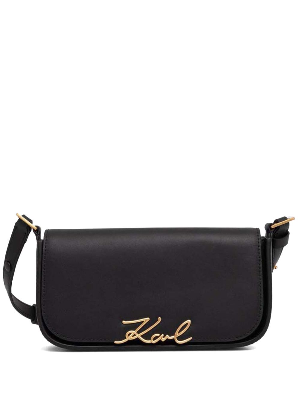 Signature leather shoulder bag