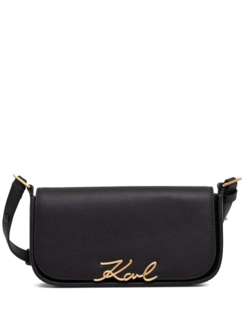 Karl Lagerfeld Signature leather shoulder bag WOMEN