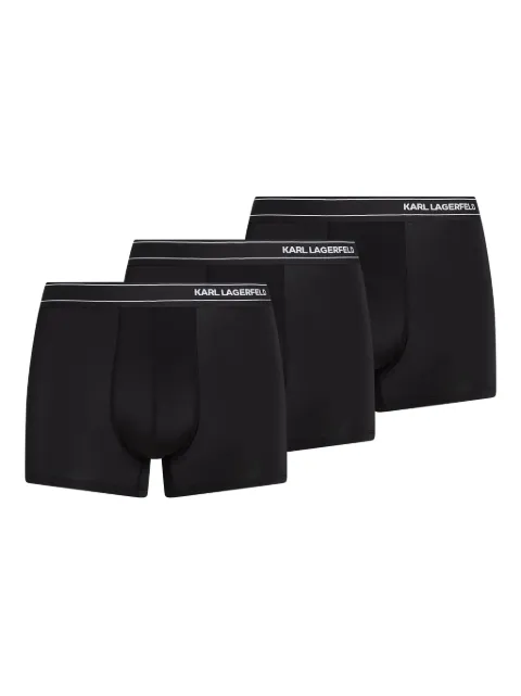 Karl Lagerfeld logo-waistband boxers (pack of three)