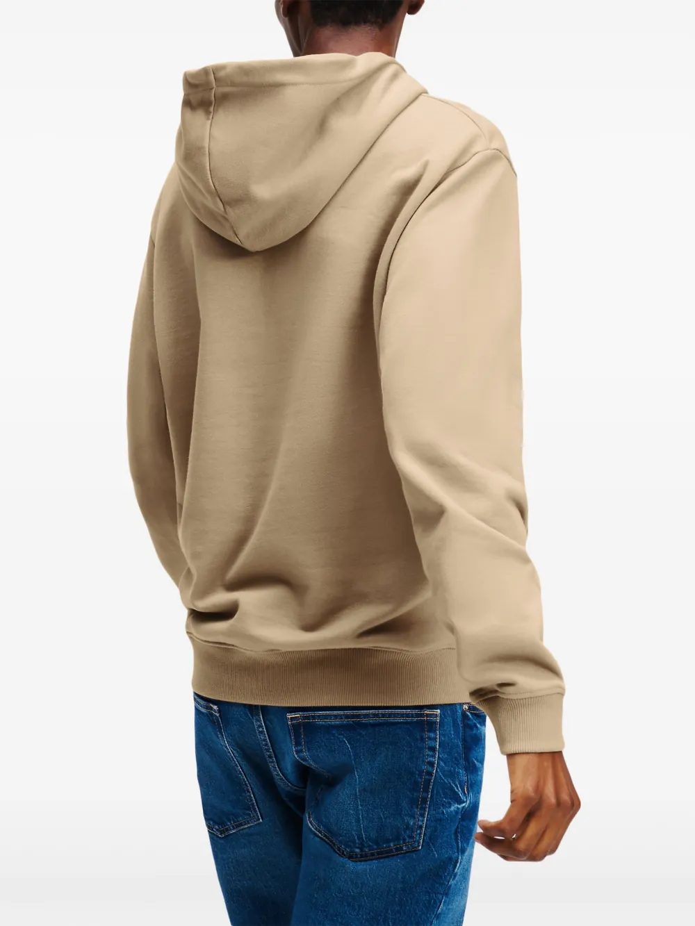 Karl Lagerfeld Jeans Hoodie met box-logo Beige