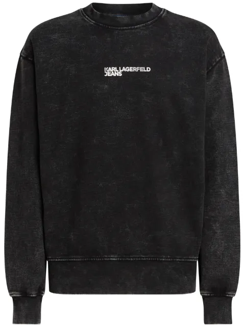 Karl Lagerfeld Jeans sudadera con efecto lavado ácido