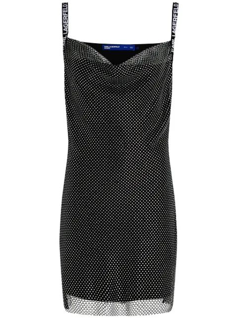 Karl Lagerfeld Jeans vestido con detalles de cristal