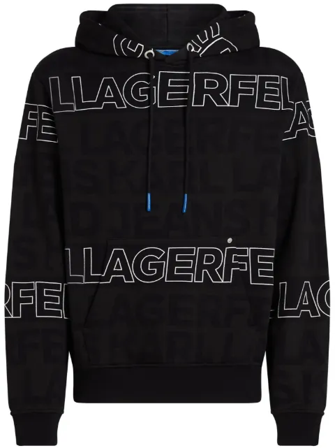 Karl Lagerfeld Jeans hoodie con logo bordado