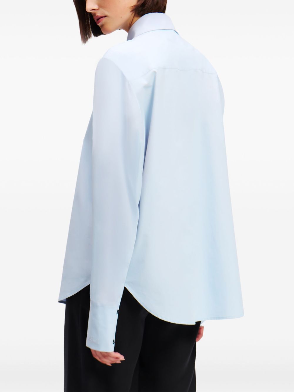 Karl Lagerfeld Karl blouse van biologisch katoen Blauw