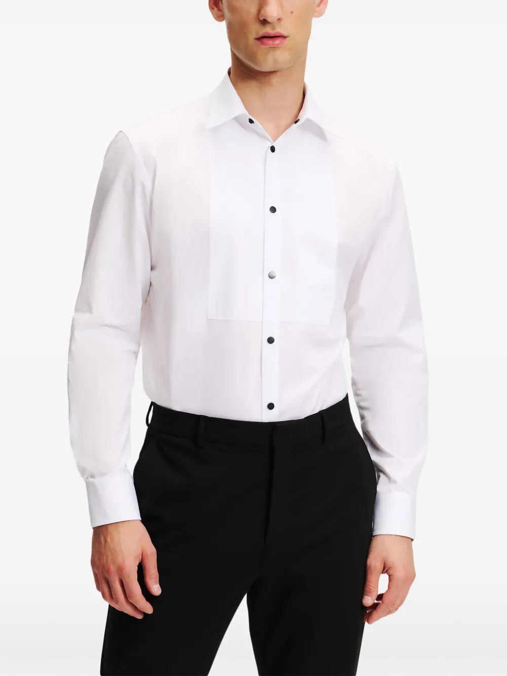 Karl Lagerfeld Overhemd met logopatch Wit