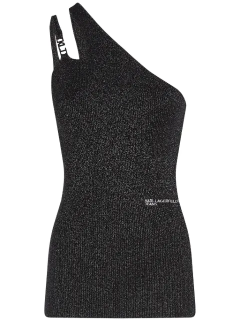 Karl Lagerfeld Jeans logo-plaque top 