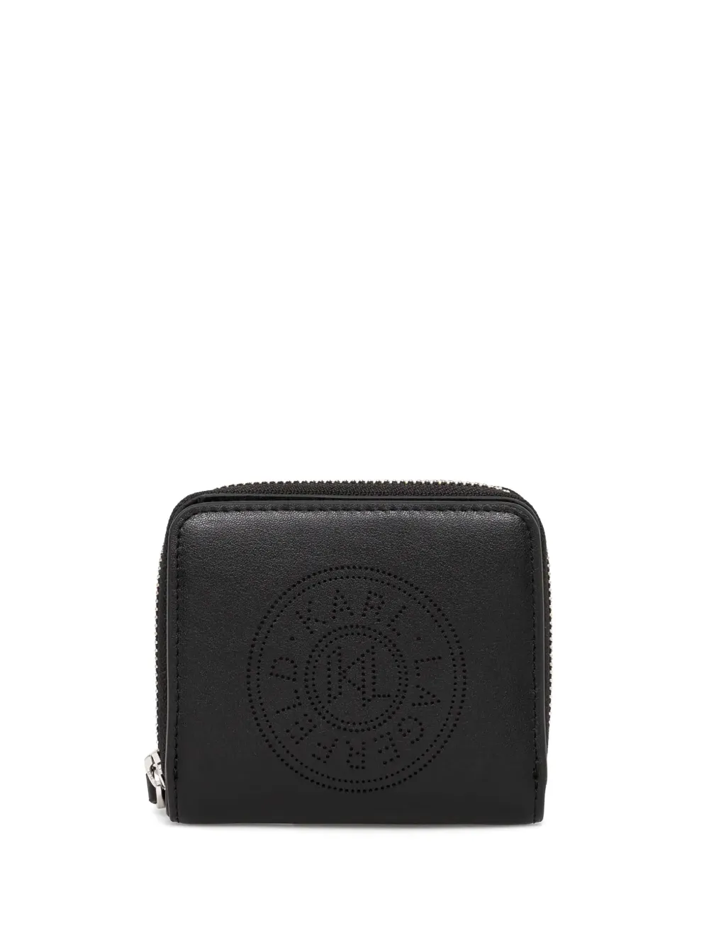 Karl Lagerfeld K/Circle 二つ折財布 - ブラック Karl Lagerfeld K/Circle 二つ折財布 - ブラック