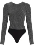 Karl Lagerfeld crystal-embellished bodysuit - Grey