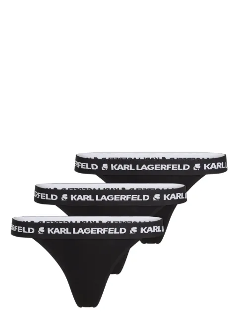 Karl Lagerfeld logo brazilian briefs (pack of three)