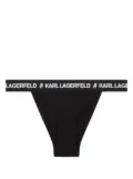 Karl Lagerfeld logo-waistband Brazilian briefs - Black