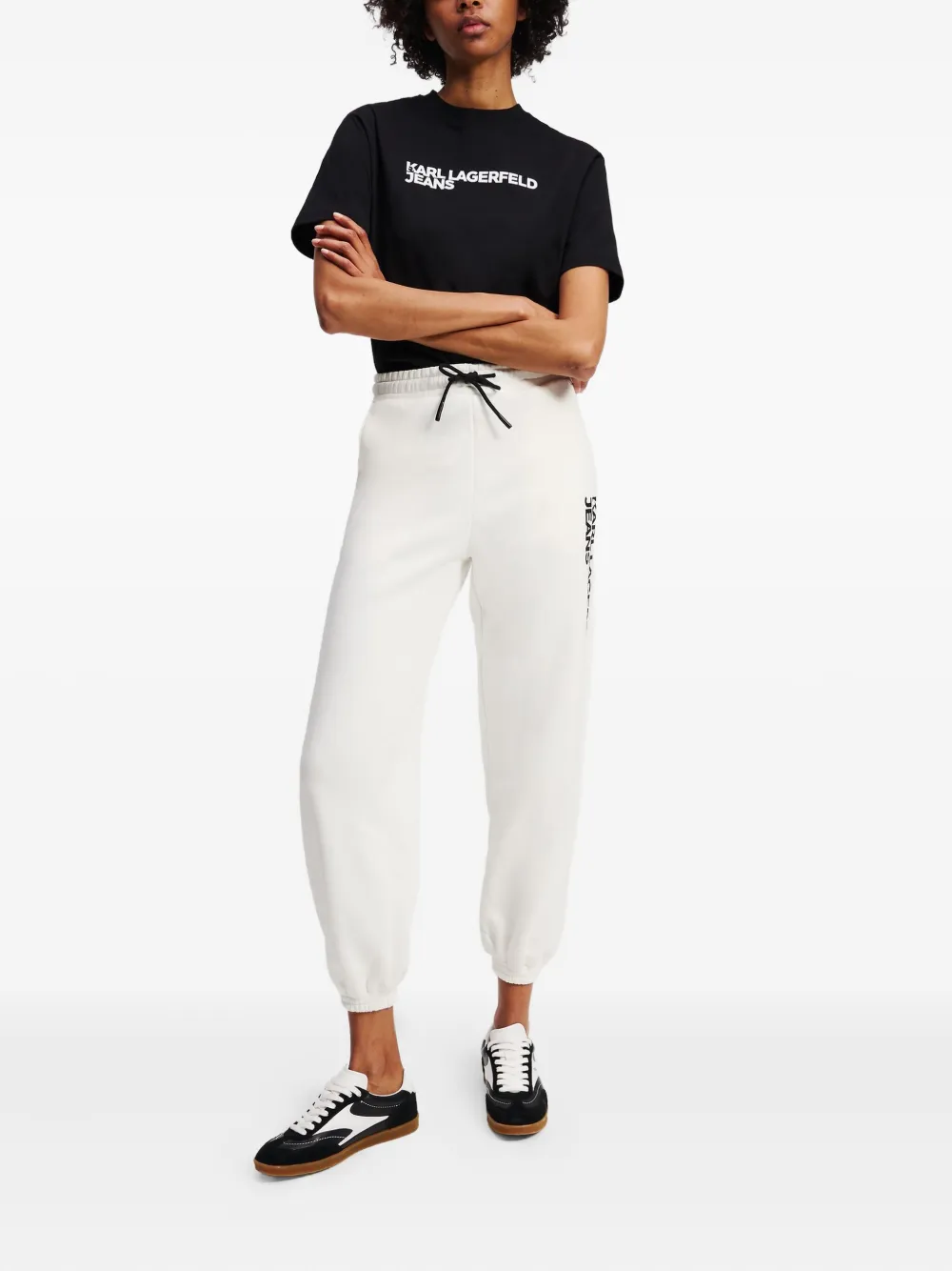 Karl Lagerfeld Jeans Slim-fit trainingsbroek Wit