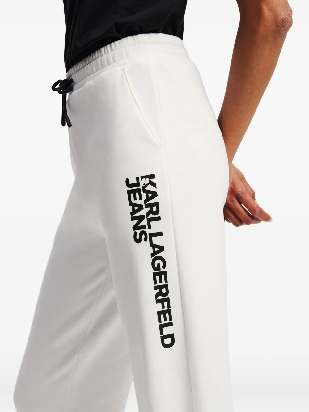 Karl Lagerfeld Jeans Slim-fit trainingsbroek Wit