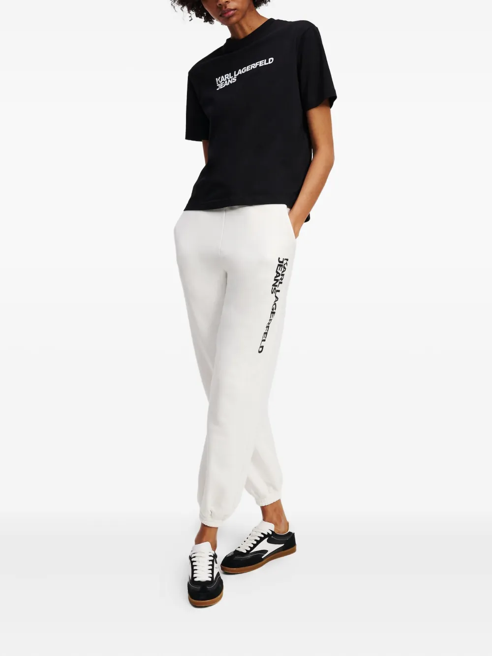 Karl Lagerfeld Jeans Slim-fit trainingsbroek Wit