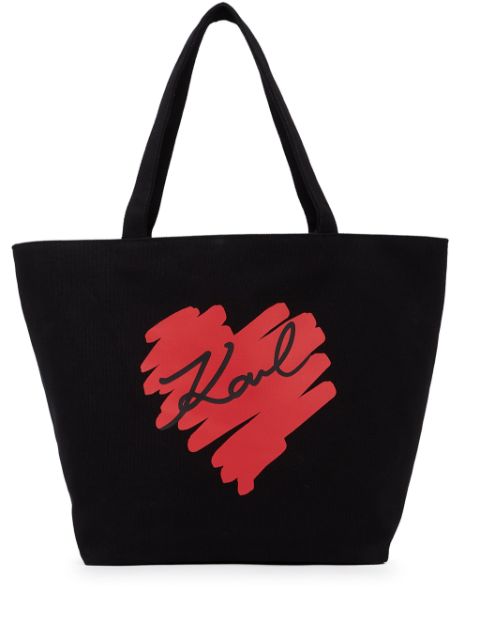 Karl Lagerfeld K Heart reversible tote bag WOMEN