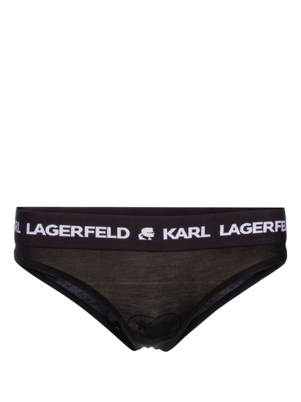 logo-waistband thong