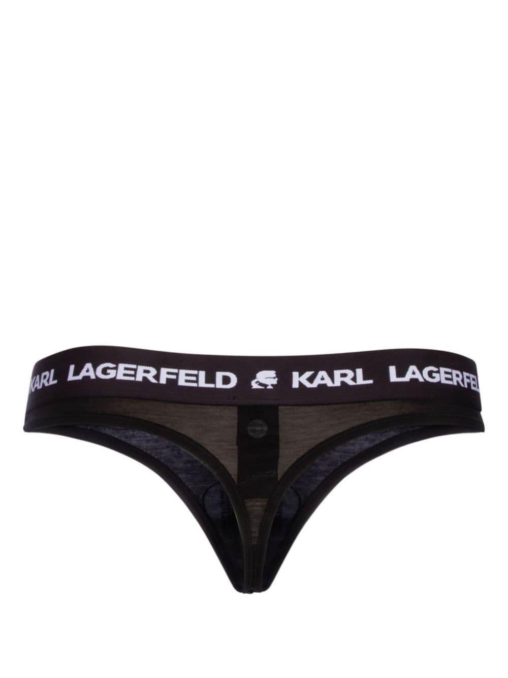 Karl Lagerfeld String met logoband - 999 NERO