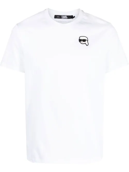 T-shirt Ikonik Patch en coton biologique - Karl Lagerfeld - Modalova